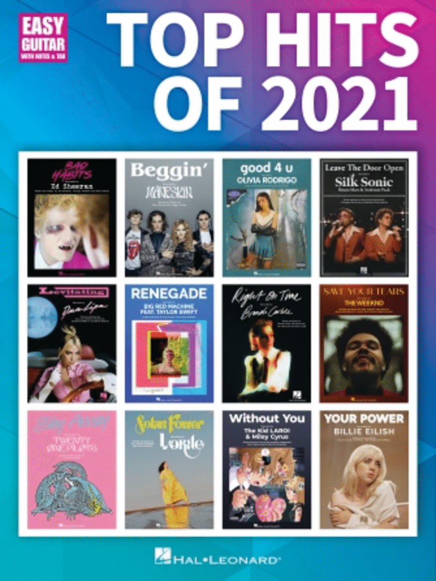 Top Hits of 2021 Electric Guitar scores gallery preview page 1