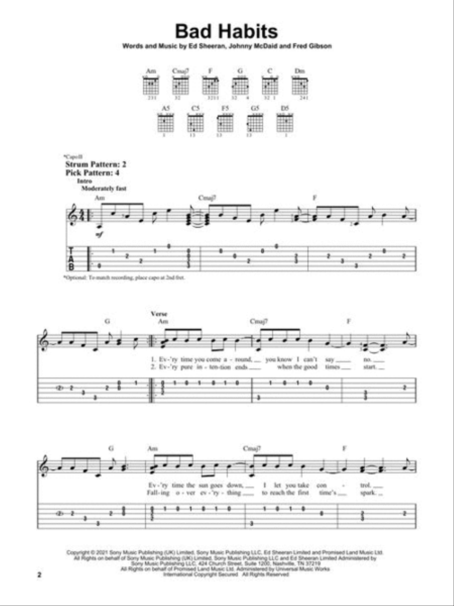 Top Hits of 2021 Electric Guitar scores gallery preview page 4