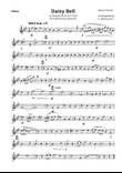 Daisy Bell (Bicycle Built for Two) by Harry Dacre, for saxophone quartett, SATB