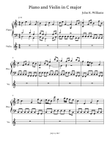 Piano and Violin in C major