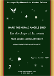 Hark The Herald Angels Sing (Eis dos Anjos a Harmonia) - Clarinet Quartet mini preview