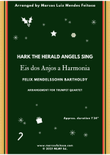 Hark The Herald Angels Sing (Eis dos Anjos a Harmonia) - Trumpet Quartet mini preview