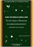 Hark The Herald Angels Sing (Eis dos Anjos a Harmonia) - Flute Quartet mini preview