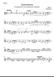 Greensleeves, horn quartet