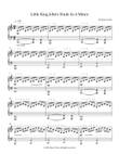 Little King John's Etude In A Minor