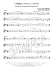 A Mighty Fortress is Our God (Rhythmic) - Trumpet melody and descant