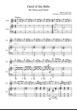Carol of the Bells for Piano and Violin