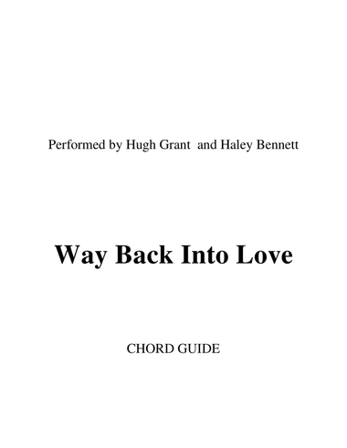 Way Back Into Love