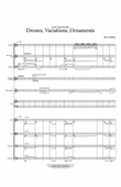 Drones, Variations, Ornaments - Full Score