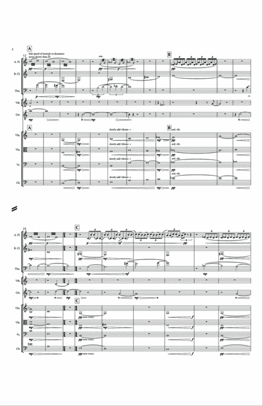 Drones, Variations, Ornaments - Full Score Chamber Orchestra scores gallery preview page 2
