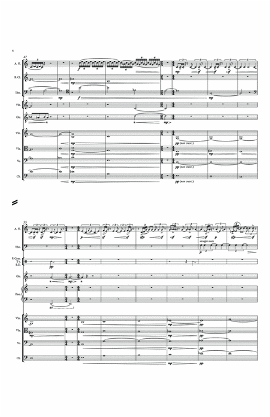 Drones, Variations, Ornaments - Full Score Chamber Orchestra scores gallery preview page 4