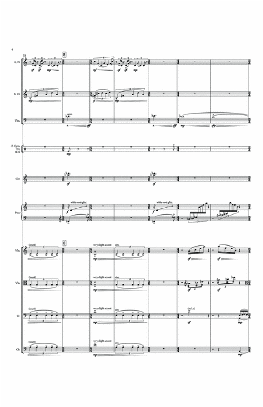 Drones, Variations, Ornaments - Full Score Chamber Orchestra scores gallery preview page 6