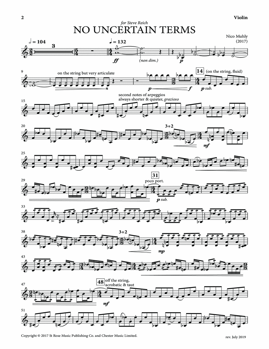 No Uncertain Terms - Parts School and Community scores gallery preview page 1