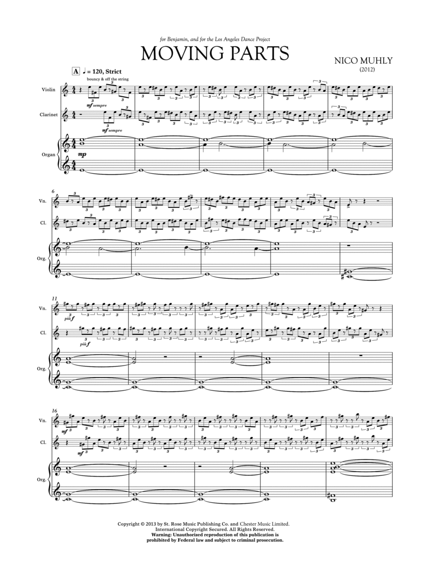Moving Parts - Score & Parts Score scores gallery preview page 1
