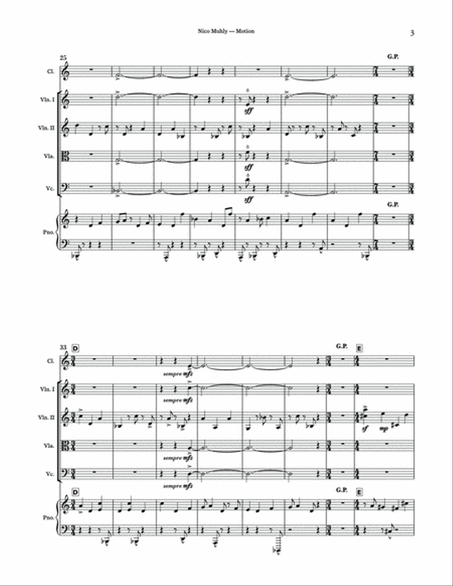 Motion - Score & Parts Motion - Score & Parts Score scores gallery preview page 3