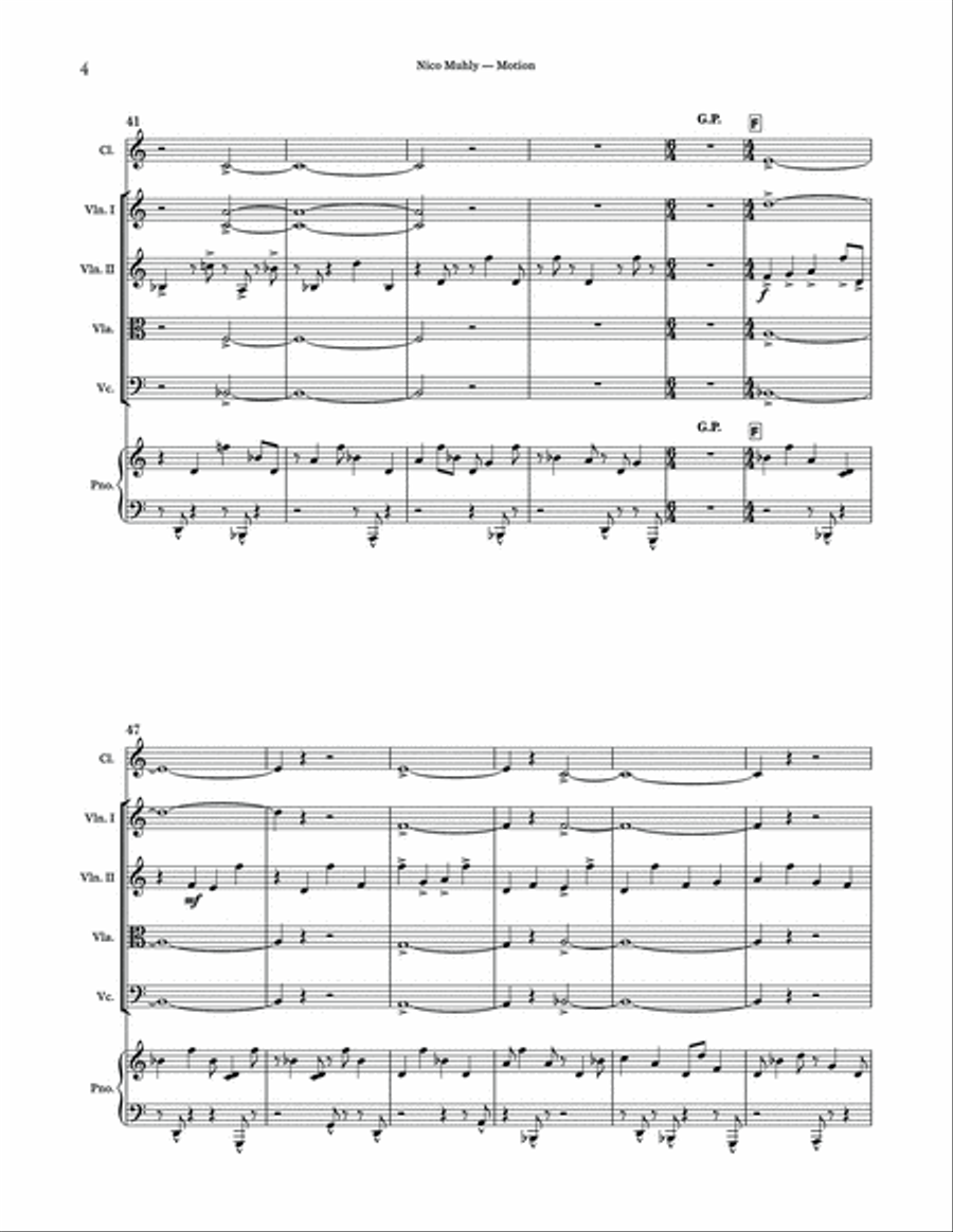 Motion - Score & Parts Motion - Score & Parts Score scores gallery preview page 4