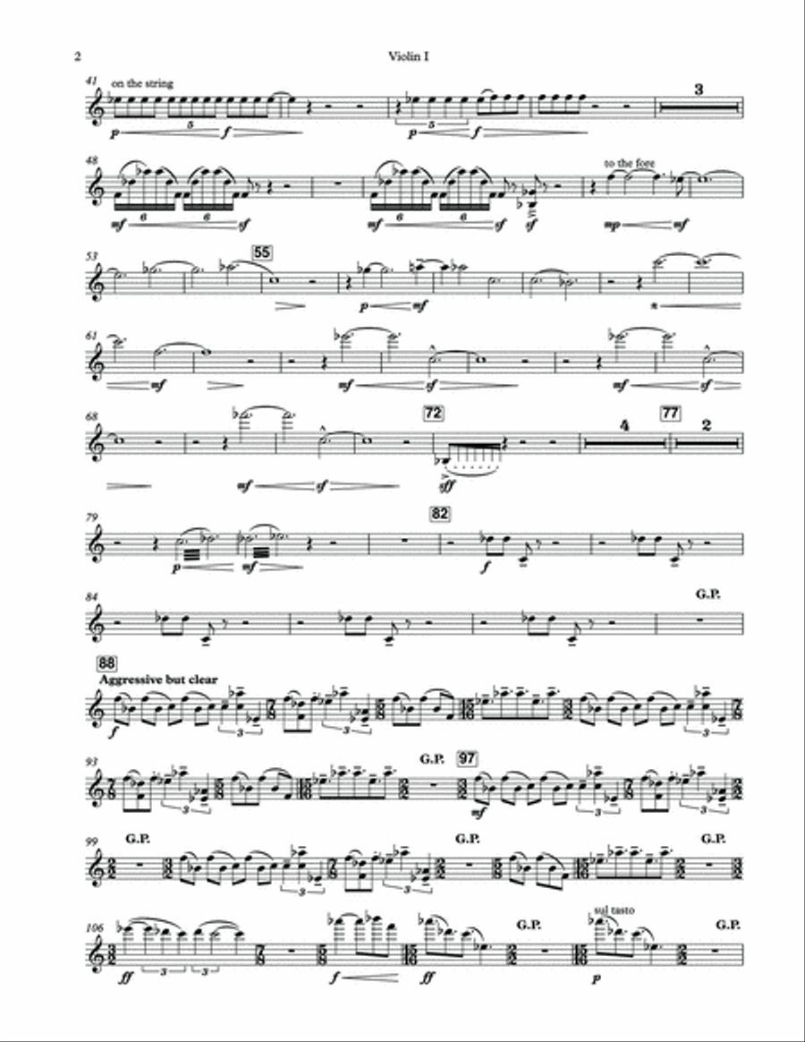 Big Time - Parts Big Time - Parts String Quartet scores gallery preview page 2