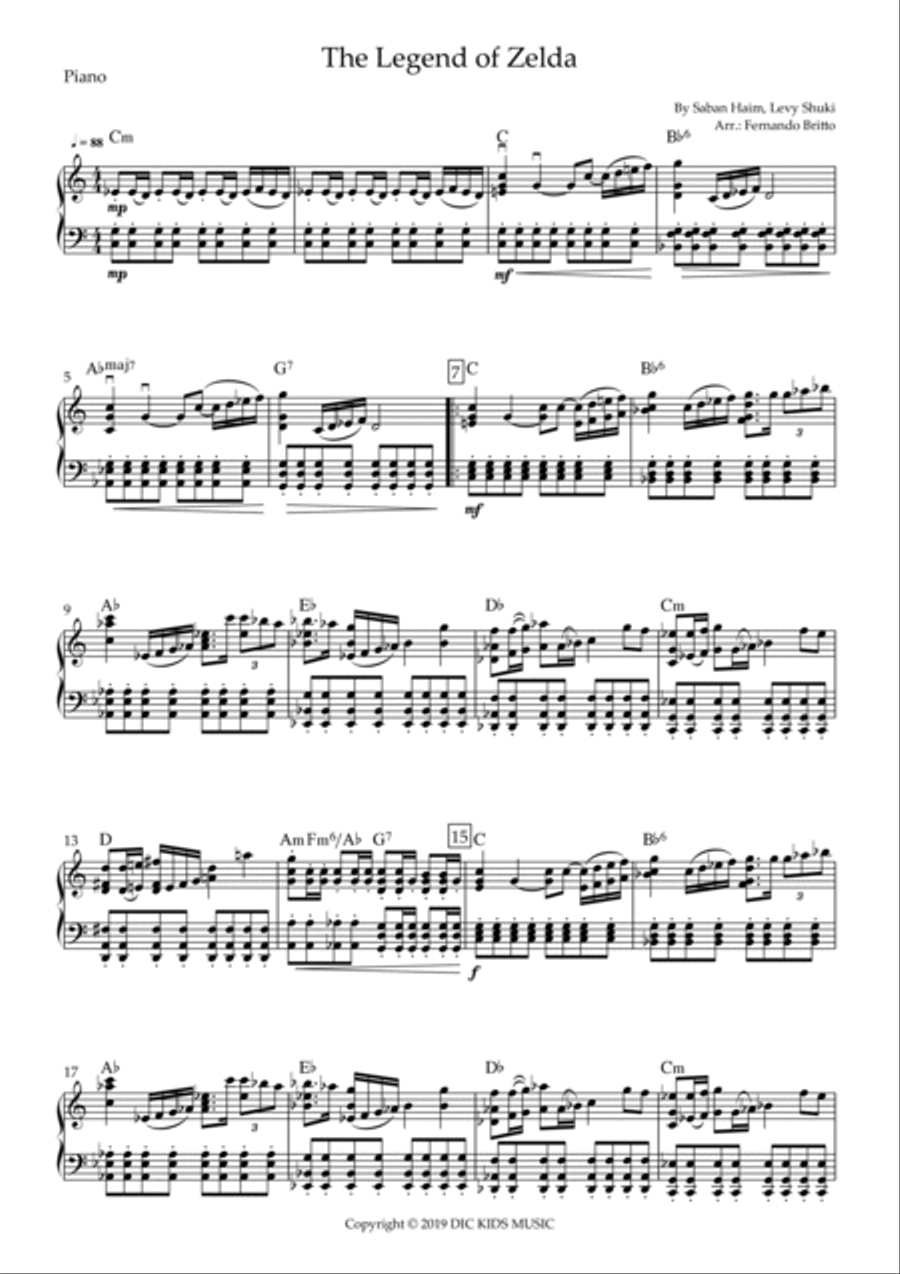 The Legend Of Zelda Tenor Saxophone scores gallery preview page 5