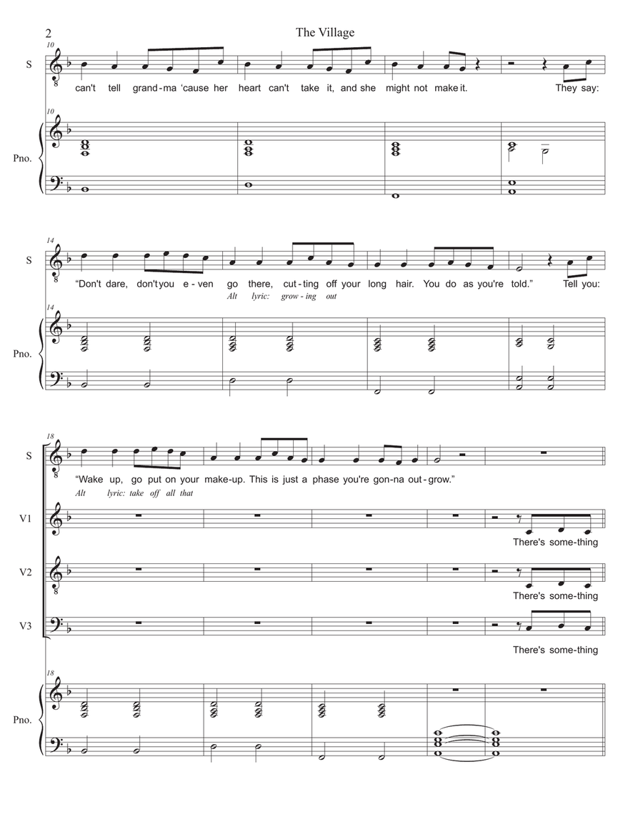 The Village The Village 3-Part scores gallery preview page 2