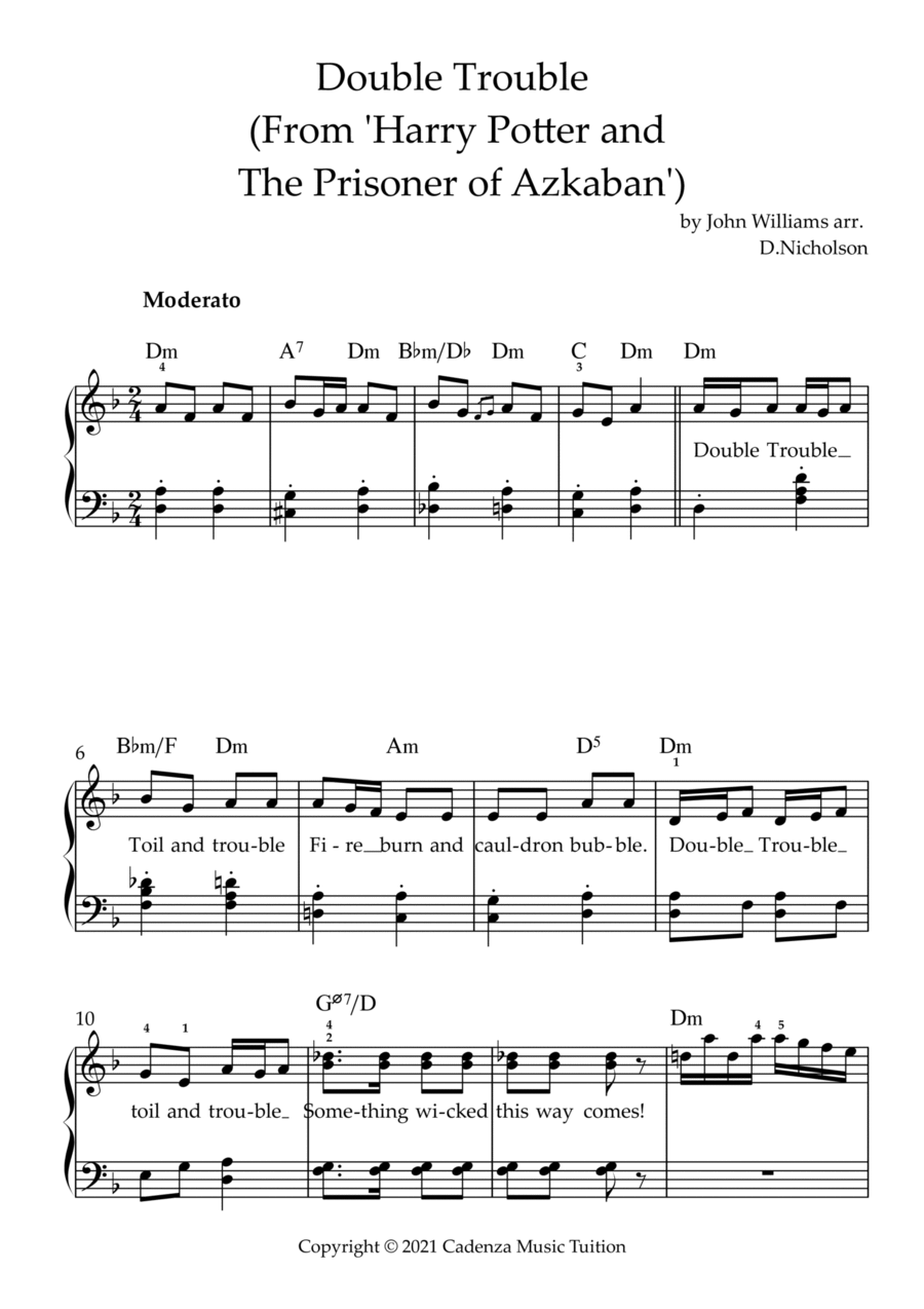 Something Wicked This Way Comes Voice scores gallery preview page 1