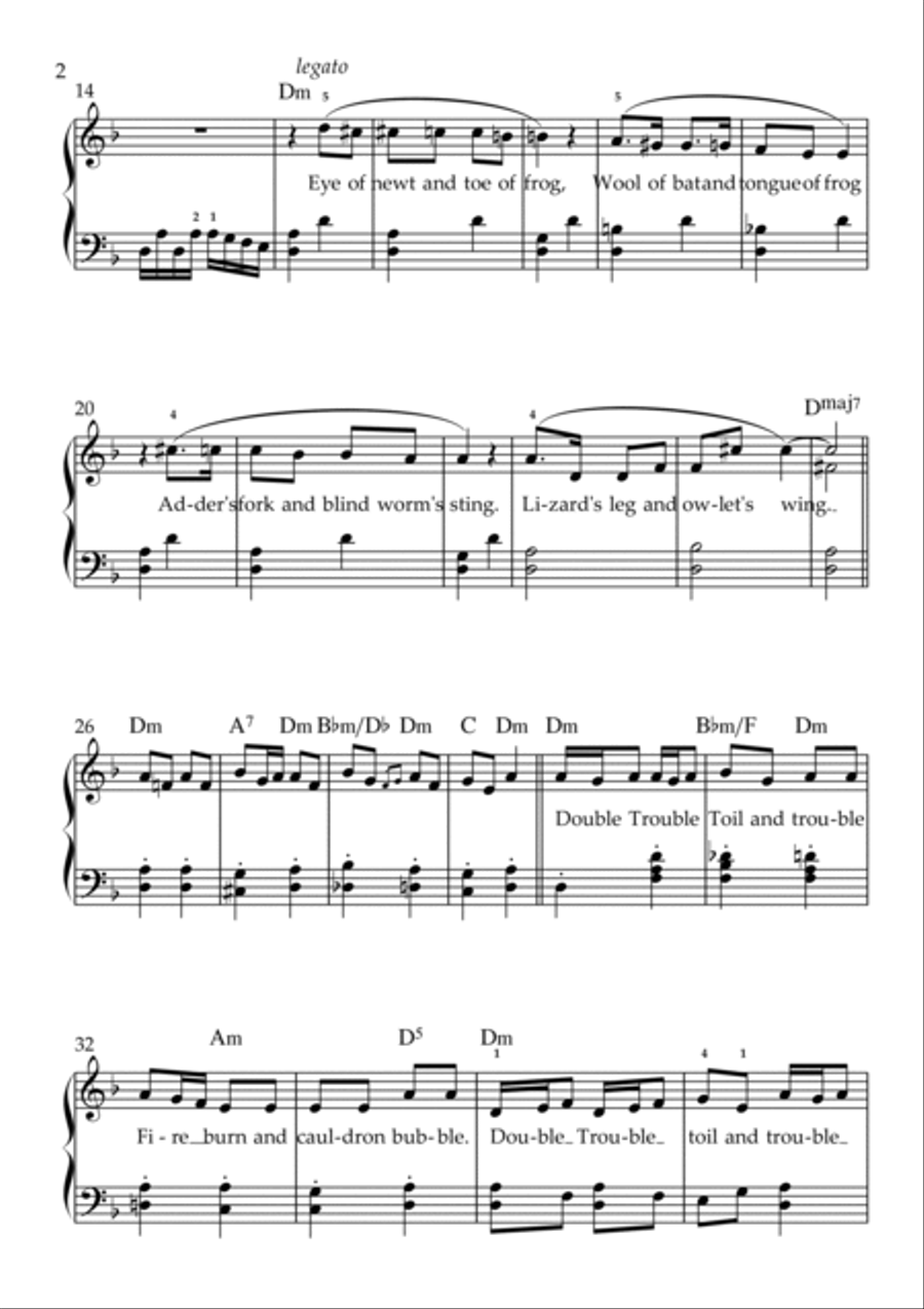 Something Wicked This Way Comes Voice scores gallery preview page 2