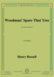Henry Russell-Woodman!Spare That Tree,in F Major,for Voice and Piano