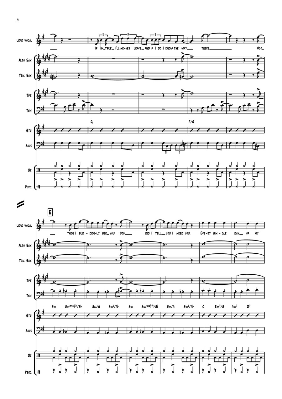 Got To Get You Into My Life Jazz Ensemble scores gallery preview page 4