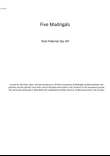Five Madrigals