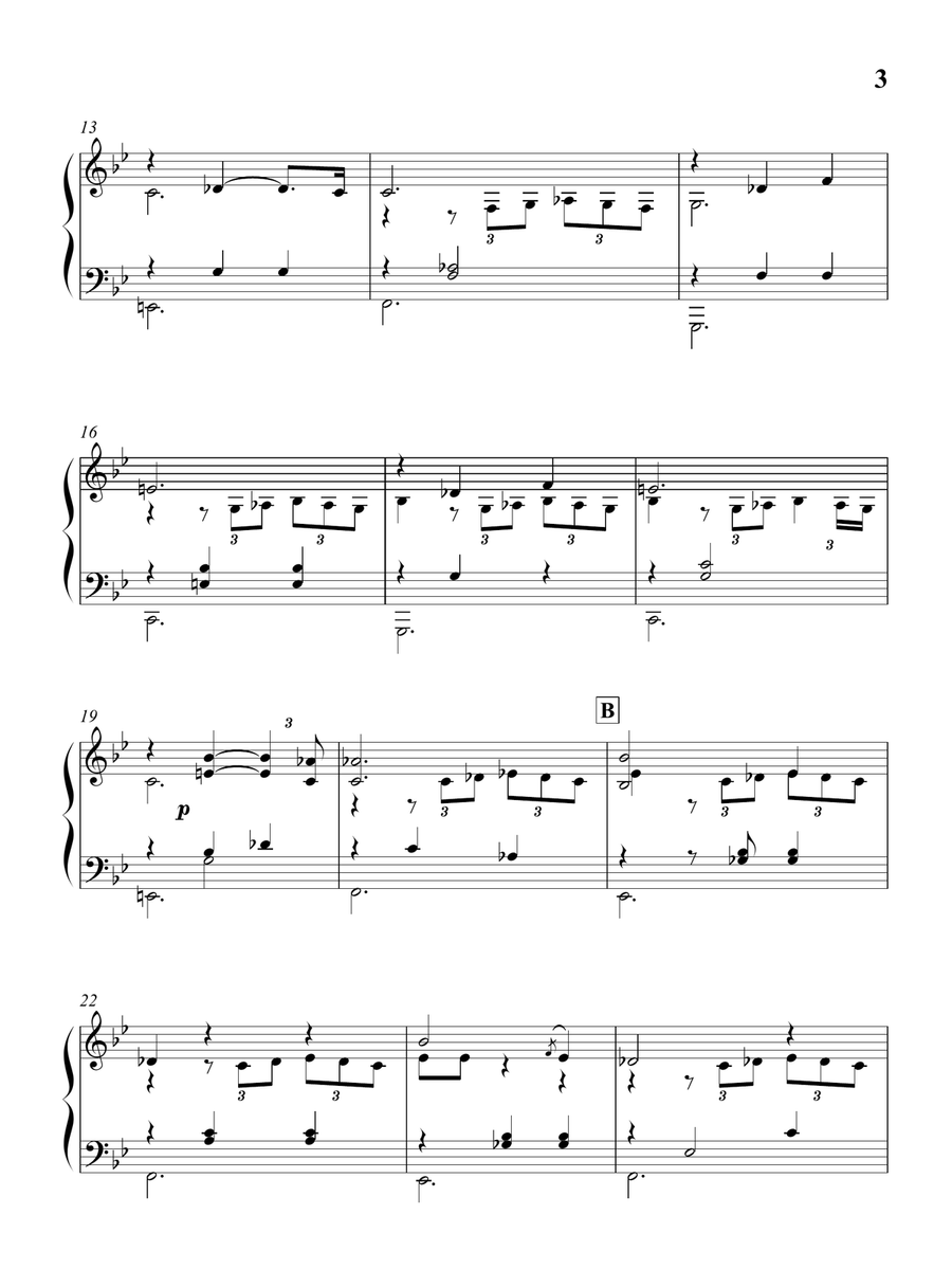 Parce Que Parce Que Piano Solo scores gallery preview page 3