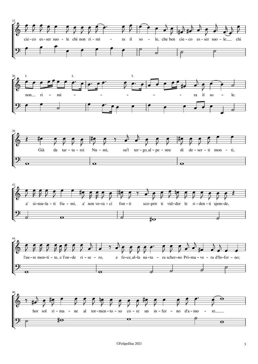 Lamento d'Armida: Dove fuggi crudele? Voice Solo scores gallery preview page 3