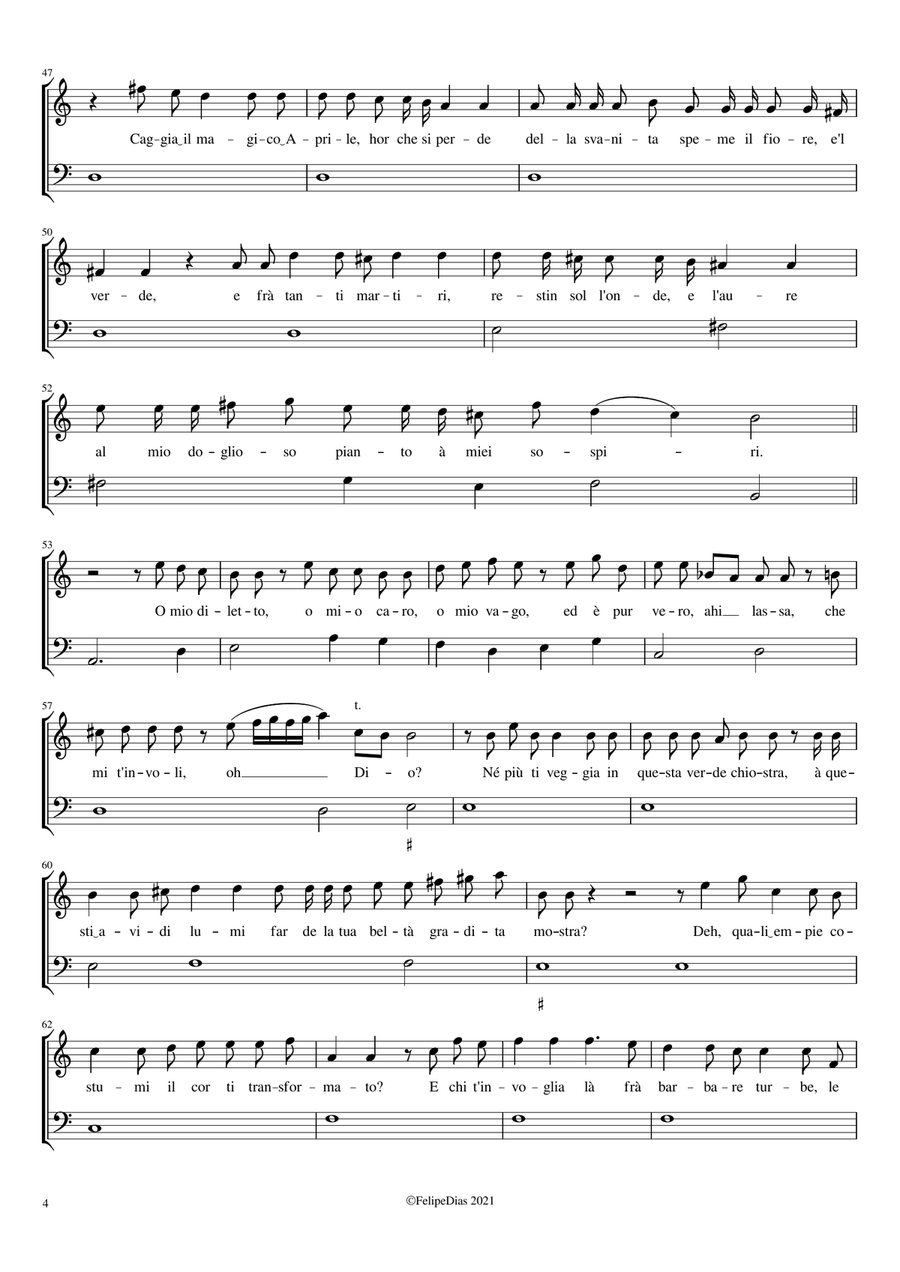 Lamento d'Armida: Dove fuggi crudele? Voice Solo scores gallery preview page 4