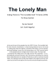 The Lonely Man