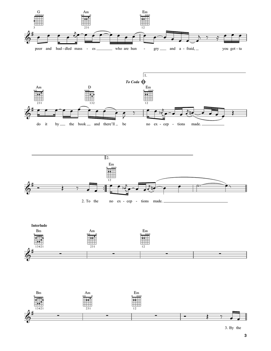 Sinners, Saints And Fools Acoustic Guitar scores gallery preview page 3