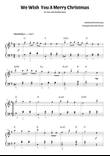 We Wish You A Merry Christmas (easy-intermediate piano)