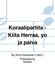 Koraalipartita - Kiitä Herraa, yö ja päivä