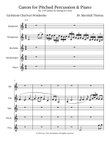 Canon for Pitched Percussion & Piano