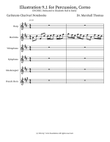 Illustration 9.1 for Percussion, Corno