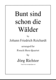 Bunt sind schon die Wälder für Hornquartett