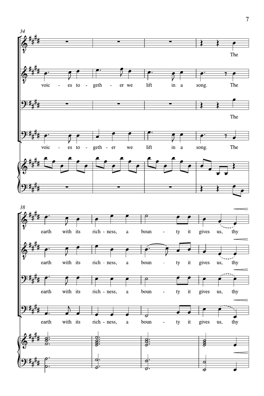 We Gather Together We Gather Together TTBB scores gallery preview page 6