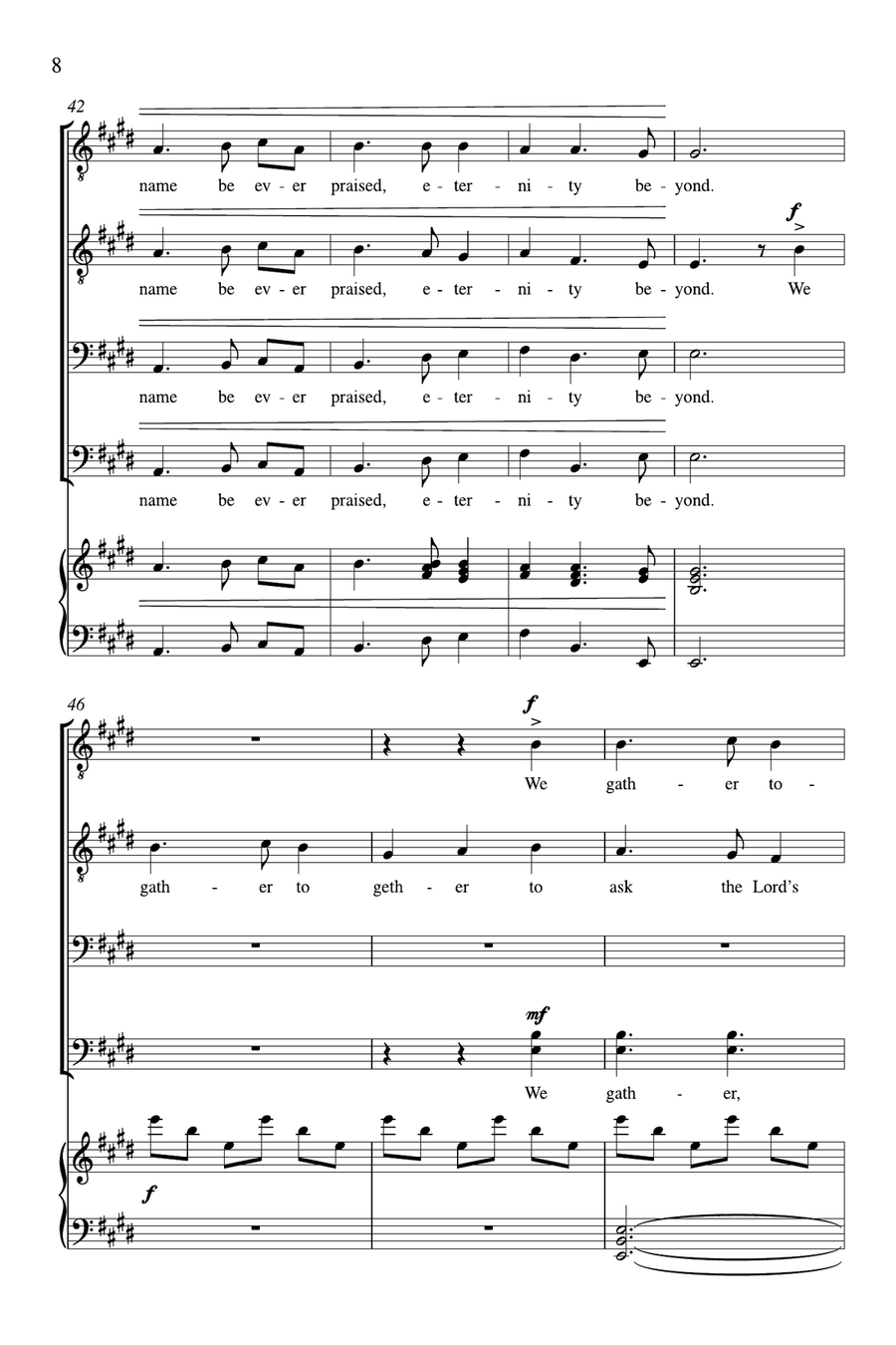 We Gather Together We Gather Together TTBB scores gallery preview page 7