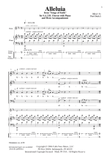 Alleluia (Downloadable Choral Score)