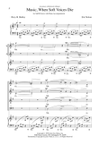 Music, When Soft Voices Die