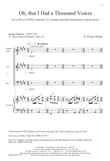 Oh, That I Had a Thousand Voices (Downloadable)