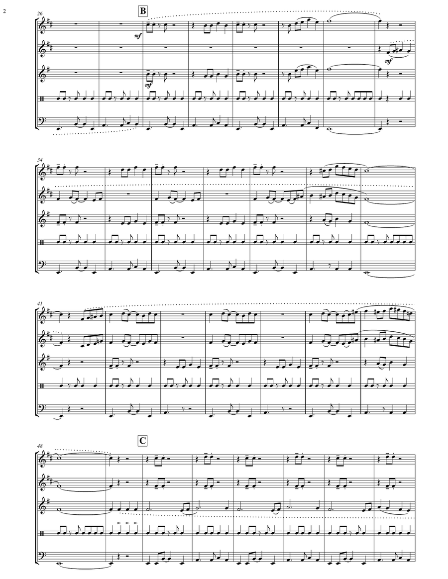 Pictures At An Exhibition Brass Ensemble scores gallery preview page 4