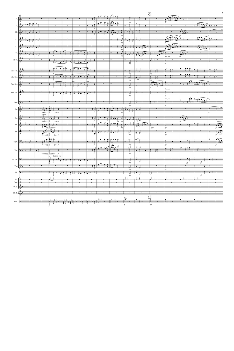 Three Spirituals Three Spirituals Concert Band scores gallery preview page 5