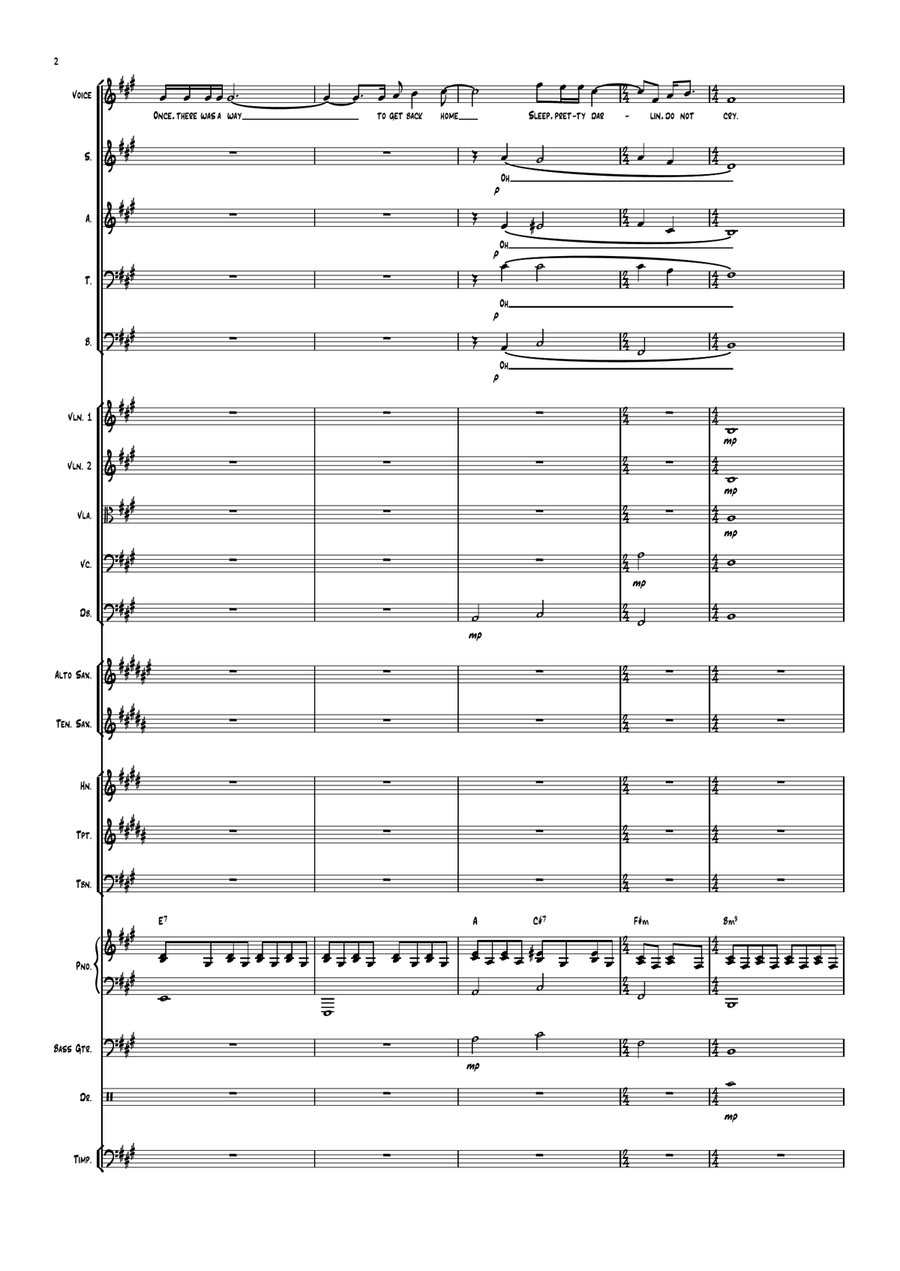 Golden Slumbers/carry That Weight/the End 4-Part scores gallery preview page 2