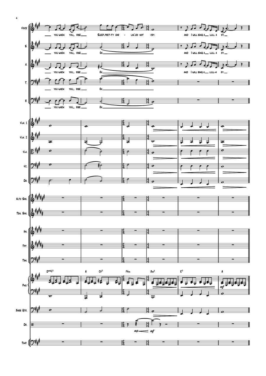 Golden Slumbers/carry That Weight/the End 4-Part scores gallery preview page 4