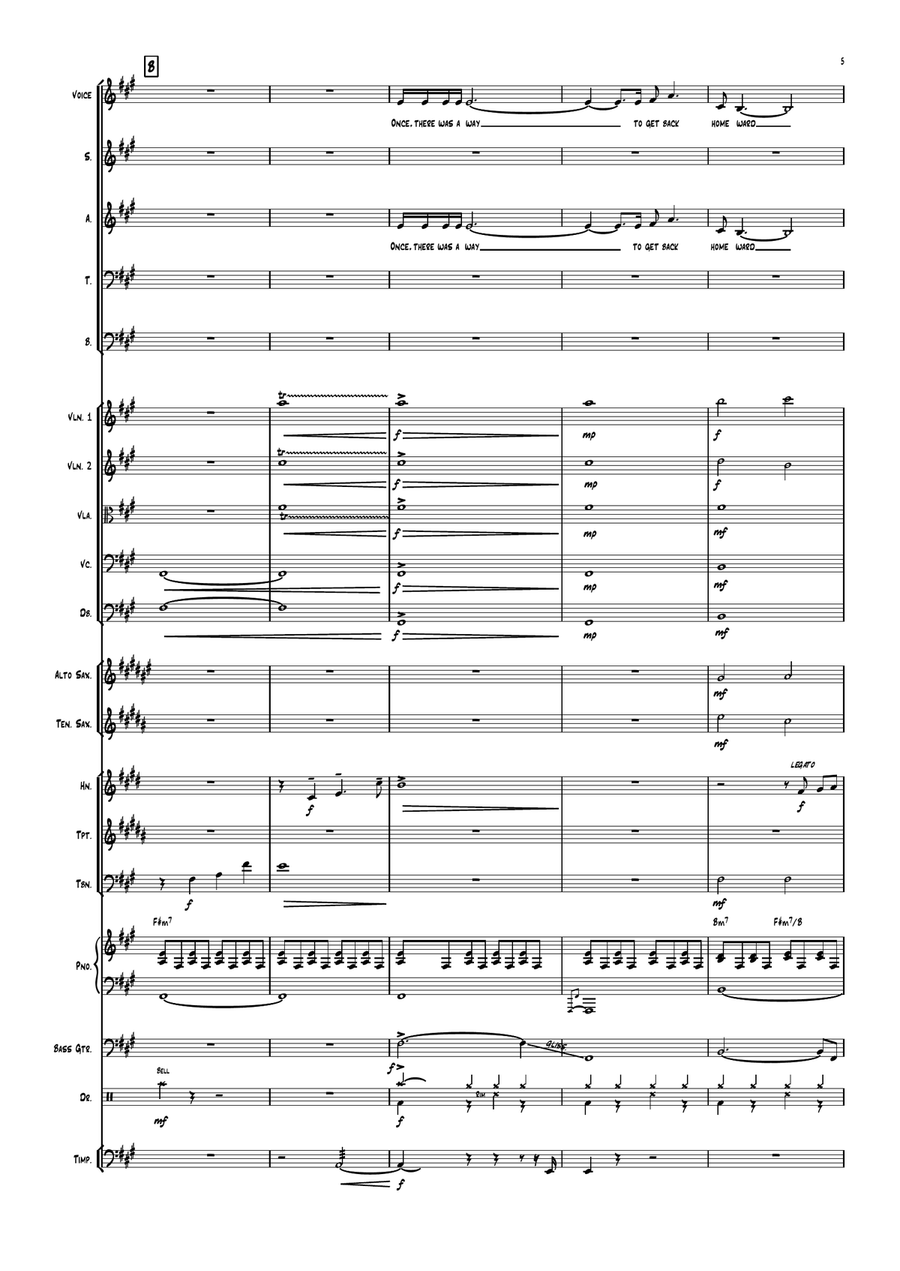 Golden Slumbers/carry That Weight/the End 4-Part scores gallery preview page 5