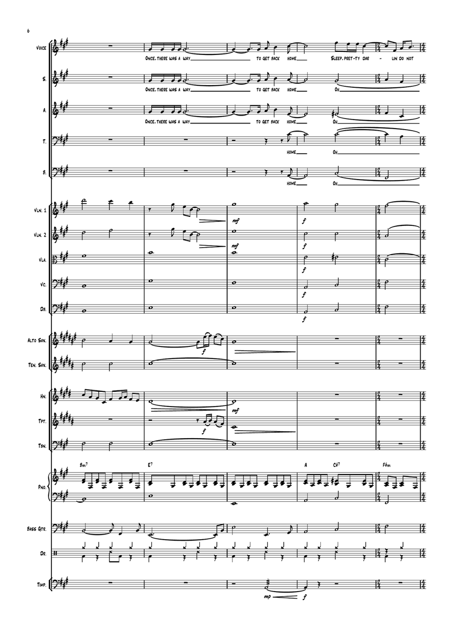 Golden Slumbers/carry That Weight/the End 4-Part scores gallery preview page 6