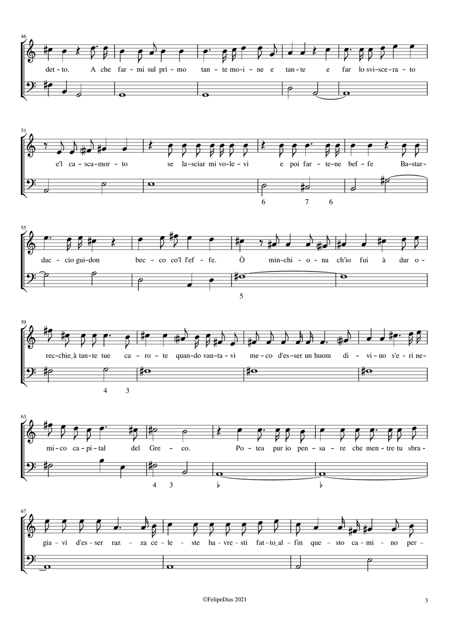 Didone Piangente: Quando che'l buon Troiano Voice Solo scores gallery preview page 3